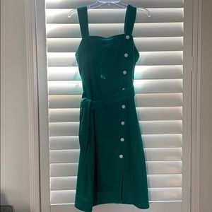 Anthropologie STUNNING midi green dress size 8 💚